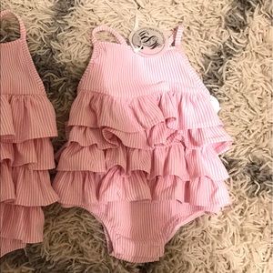 NWT mud pie 24m/2t pink swimsuit ruffle